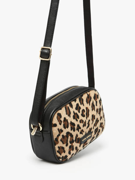 Cross Body Tas Leopard David jones Beige leopard CM7663 ander zicht 2